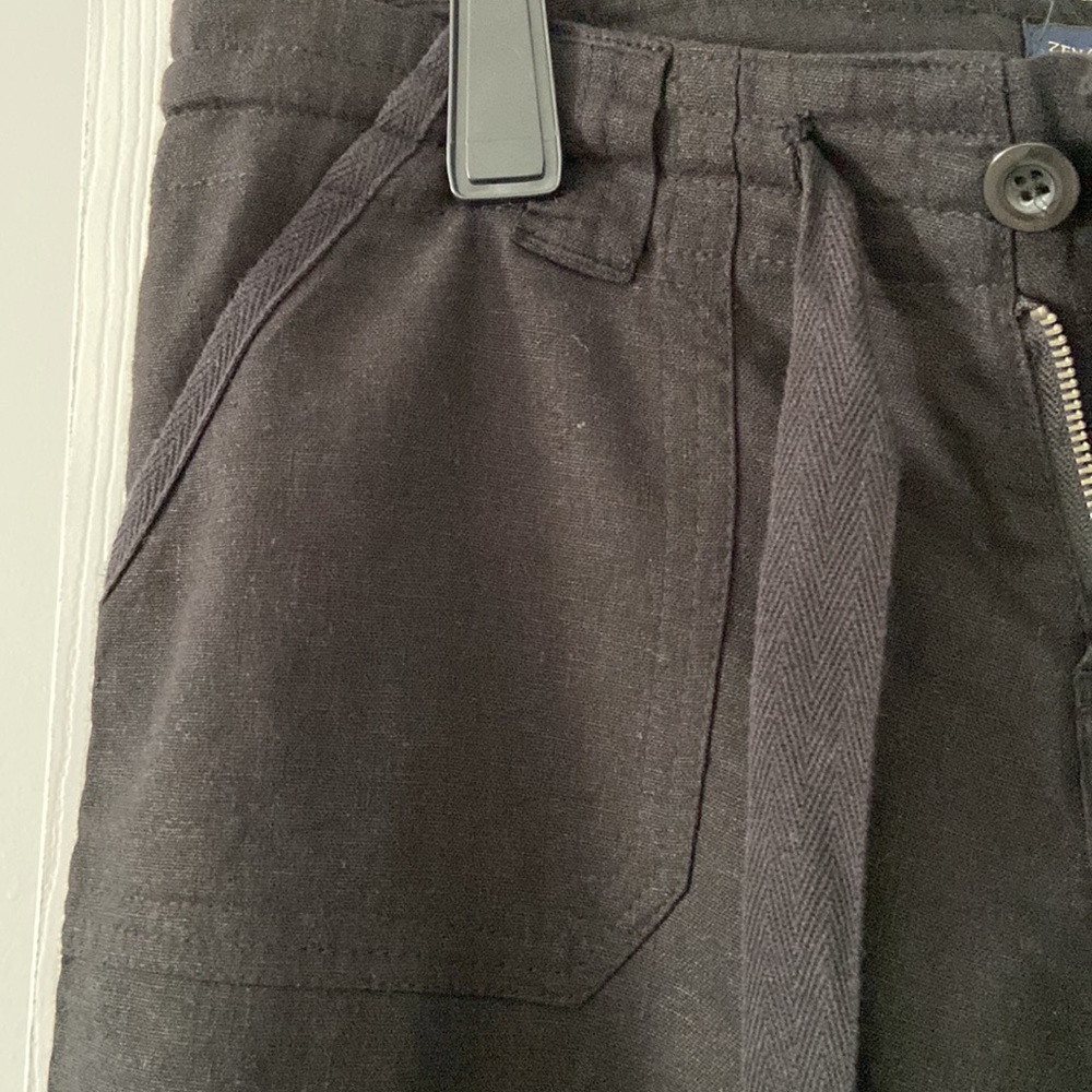 Women Linen Pants brand new with tag wide 32” and inseam 32” great for summer - Picture 4 of 7
